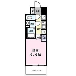 S-RESIDENCE堺湊駅前azure 1Kの間取図画像