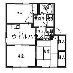 グリーンピア和泉C棟 3DKの間取図画像