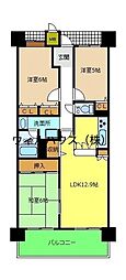 ソルプラーサ堺1番館 3LDKの間取図画像