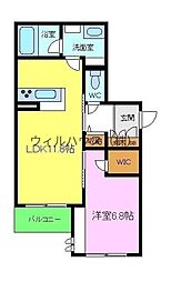 NTメゾン2 1LDKの間取図画像