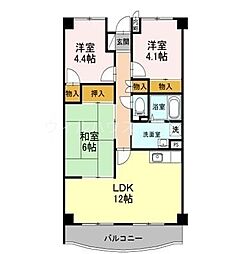 グランド・ハウス・プラム 3LDKの間取図画像
