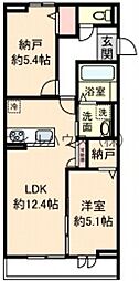 堺市西区上野芝町5丁アパート 1SLDKの間取図画像