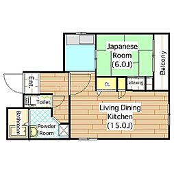メゾンドールドイ 1LDKの間取図画像
