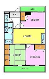 ルミエール東雲 3LDKの間取図画像