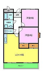 北野マンション 3階3LDKの間取り