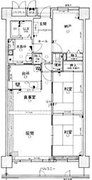ライオンズマンション千代田弐番館 2SLDKの間取図画像