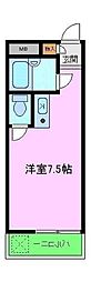 SENSETONDABAYASHI ワンルームの間取図画像