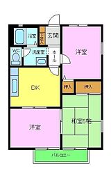 ハイツサンパティーク 3Kの間取図画像