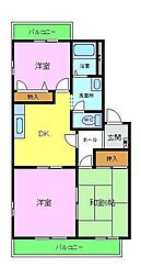 クールメゾン和泉C棟 3DKの間取図画像