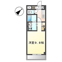 エクセレンス 1Kの間取図画像