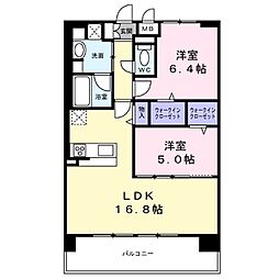 フェンテ・イースト 1SLDKの間取図画像
