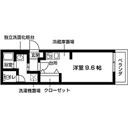 Nageoires(堺市中区土師町計画) 1Kの間取図画像