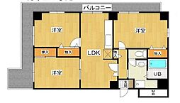 サンポートハイム堺 3LDKの間取図画像