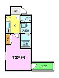フジパレス堺南島 1Kの間取図画像
