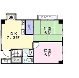 セントレージアーク大浜 2DKの間取図画像