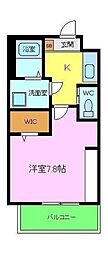 エヌエムキャトフヴァントワ 1Kの間取図画像