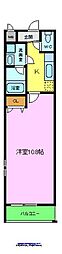 フジパレス堺老松町2番館 1Kの間取図画像