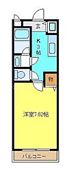ル・ソワール金岡 1Kの間取図画像