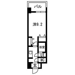 GLUCKMAISONS-SAKAIXVI 1Kの間取図画像