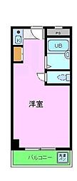 サンエス高石 1Kの間取図画像