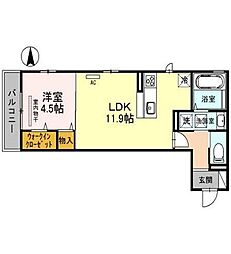 ケイズスペチアーレ 1LDKの間取図画像