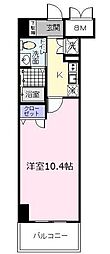 フェニックスレジデンス堺東 1Kの間取図画像