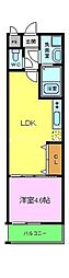 フジパレス堺大浜3番館 1LDKの間取図画像