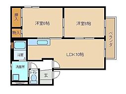 間取図画像 2LDK