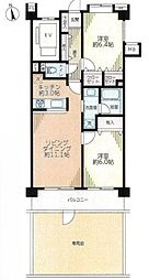 セレナハイム千葉椿森 2LDKの間取図画像