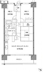 ハーバーレジデンス 3LDKの間取図画像