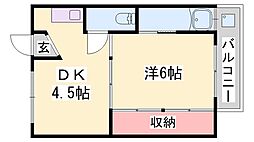 間取図画像 1DK
