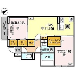 間取図画像 2LDK