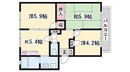 アコーデリア東浜 3Kの間取図画像