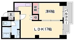 インタービレッジ赤穂 1LDKの間取図画像