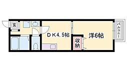 アーバンコスモ 1DKの間取図画像