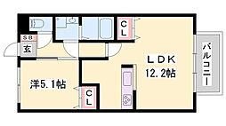 レオントポディウム2番館 1LDKの間取図画像