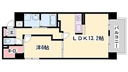RUTS総社本町 1LDKの間取図画像