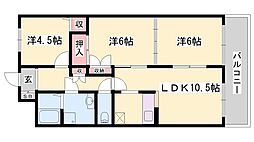 インタービレッジ別所 3LDKの間取図画像