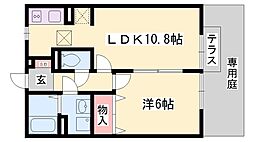 プラシード 1LDKの間取図画像