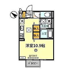 セジュール天満 ワンルームの間取図画像