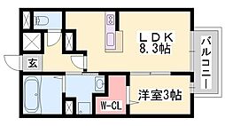 アーバンプラザ弐号館 1LDKの間取図画像
