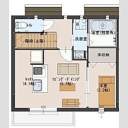ケイレジデンス駅前通2 1Kの間取図画像