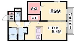 エストレリータ 1LDKの間取図画像