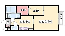 セントラルグレイス 1LDKの間取図画像