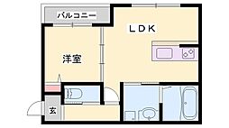 Bonheur英賀保駅前2 1LDKの間取図画像