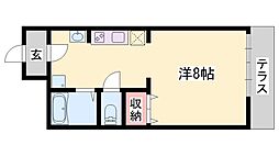 春風 1Kの間取図画像