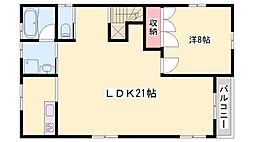 テクノストラクチャー大日 1LDKの間取図画像