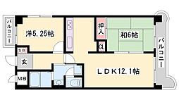 ロイヤルコーポ姫路北条 2LDKの間取図画像