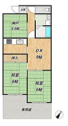 ワコーレ城が山公園 2SDKの間取図画像