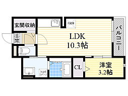 間取図画像 1LDK